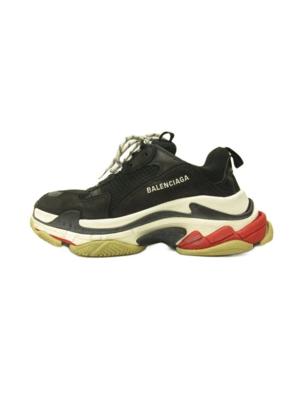 Balenciaga Triple S Sneakers Dad Shoes Low Cut Thick Sole Black